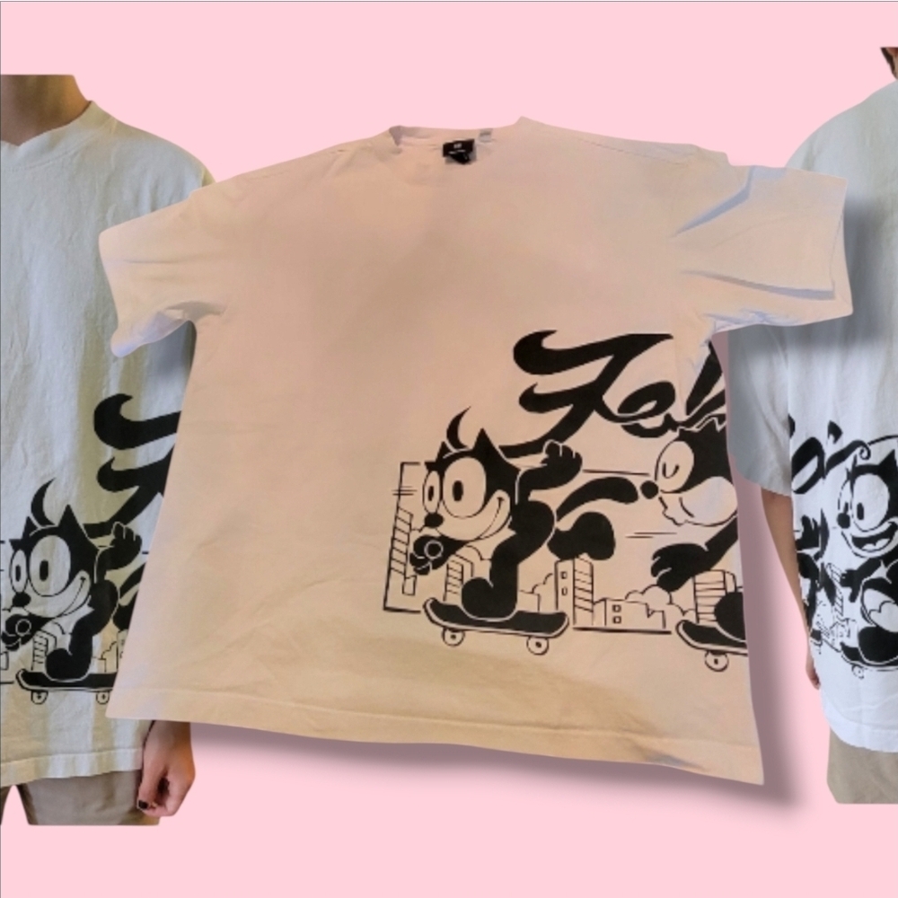 Felix the Cat Skater Oversized H&M T-Shirt (Size XL)